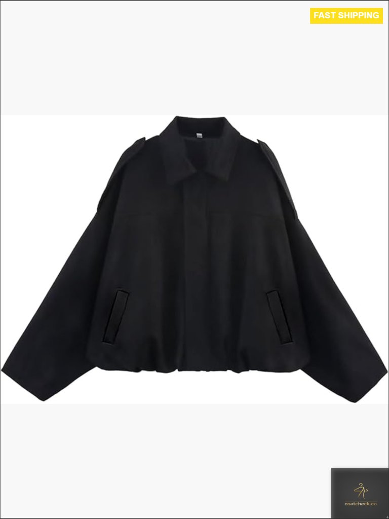Oversized Faux Suede Bomber Jacket Cropped Lapel Pilot Coat Y2k Streetwear